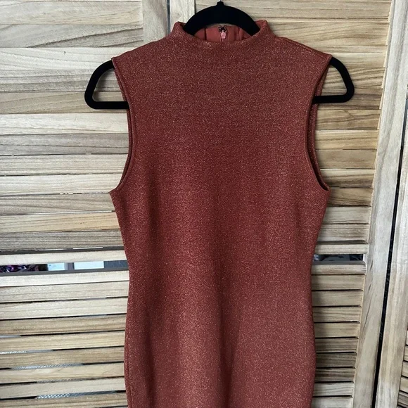 slim fit dress slacks Sequins Turtleneck Dress main image 0